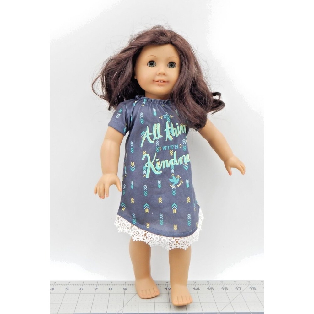 American Girl Ruthie Smithens Doll 18 Inch 2008 Brunette Grey Eyes Teeth
